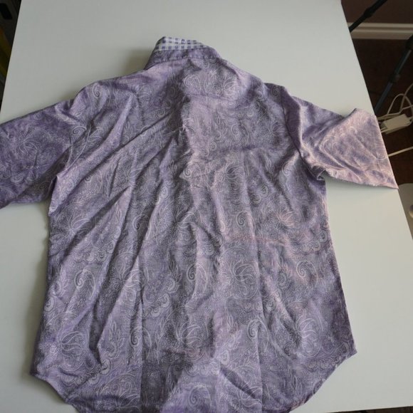 BNWT! Robert Graham  | Paisley Flip Collar/Sleeve - Picture 3 of 8